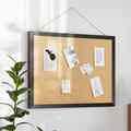 Flash Furniture Juno Rustic Wall Mount Linen Board w/Wood Push Pins, 20x30, Black HGWA-LINEN-20X30-BLK-GG